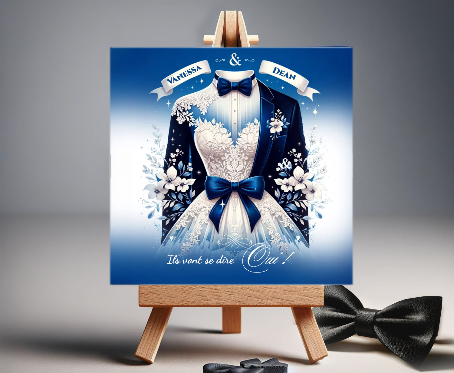 N°217 - Faire-part Éclat et Délicatesse Bleu Costume