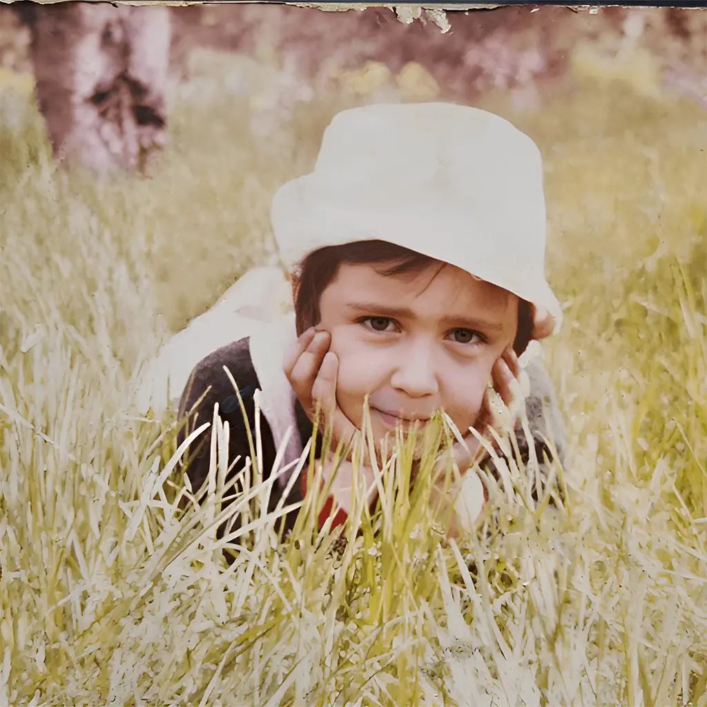 Fabian som barn — ca. 1980