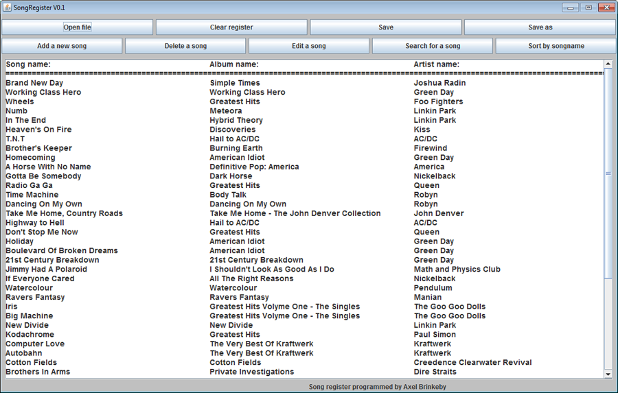 songDatabase