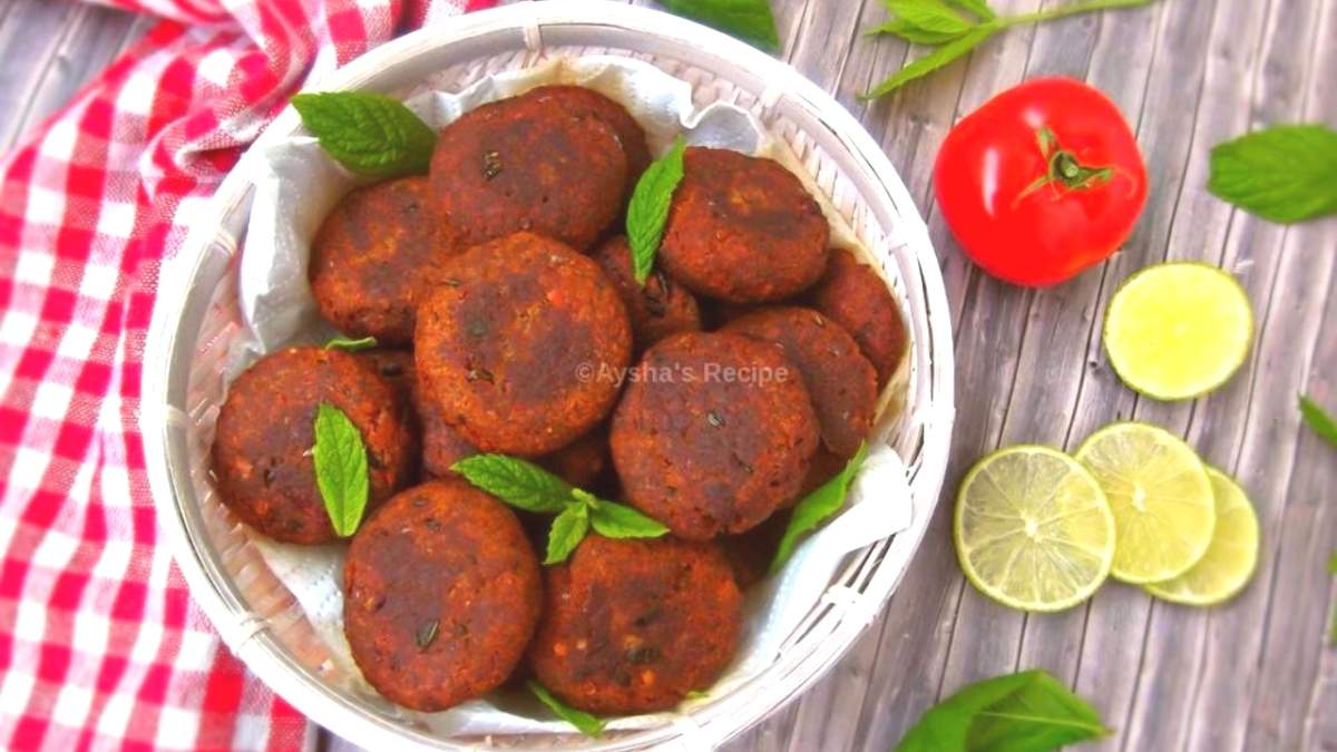 beef shami kabab or beef tikia