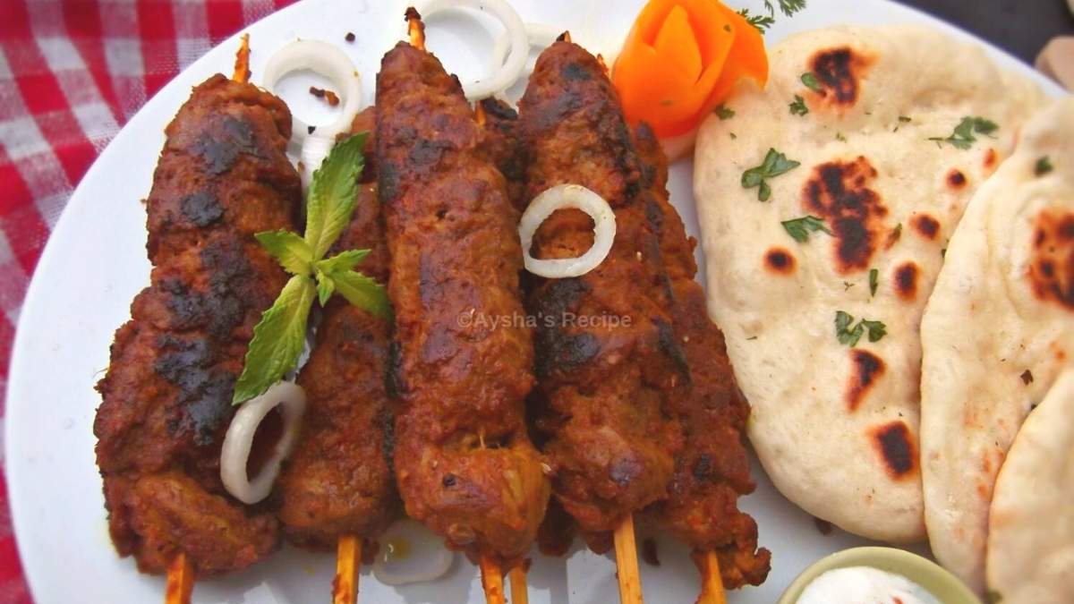 beef seekh kebab or bihari kabab