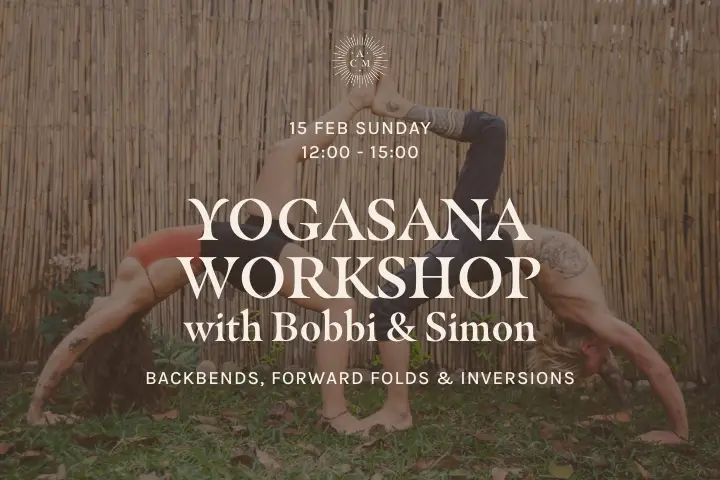 poster för en workshop i yoga i Malmö