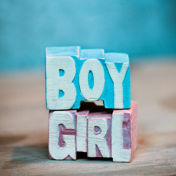Vender du en dreng eller pige?
