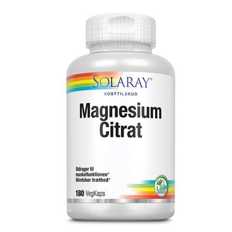 Magnesium Citrat fra Solaray
