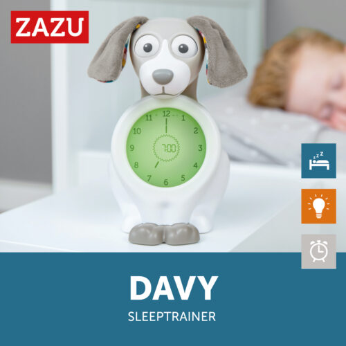 Natlampe og ur (Søvntræner), Hunden Davy i taupe fra ZAZU