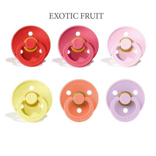 Bibs Colour 6 stk Exotic Fruit Mix – latex sutter i str. 2