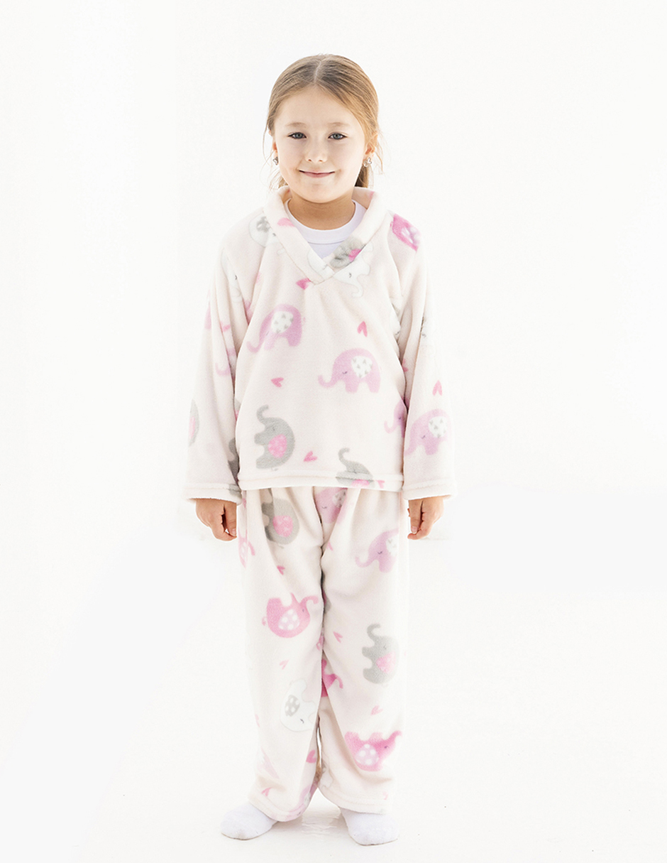 Pijamita supersoft 2 pzas Elefantitas_modelo frente