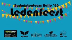 Ledenfeest lid worden Badminton Halle Badmintonteam De Bres speelplein Joepie 