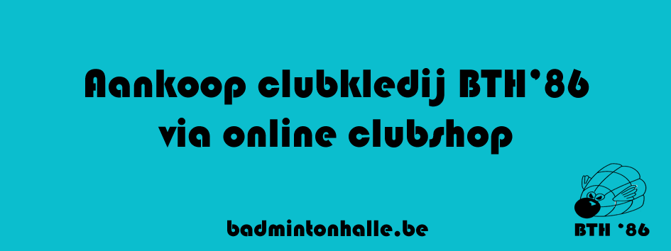online clubshop webshop Badmintonteam Halle '86 badminton Halle clubkledij kledij badmintonkledij Erima dames heren jeugd