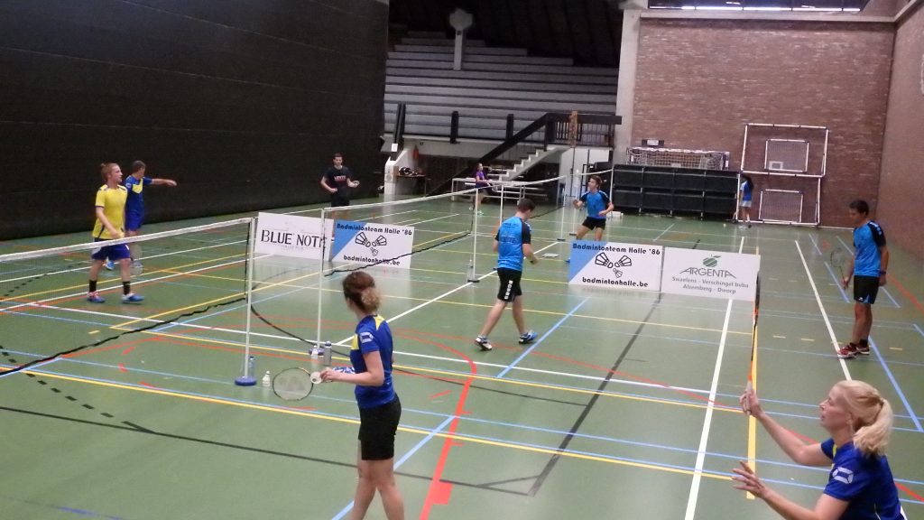 Gemengde competitie VVBBC 2018-2019 Badmintonteam Halle '86 badminton halle De Bres Stad Halle 1500