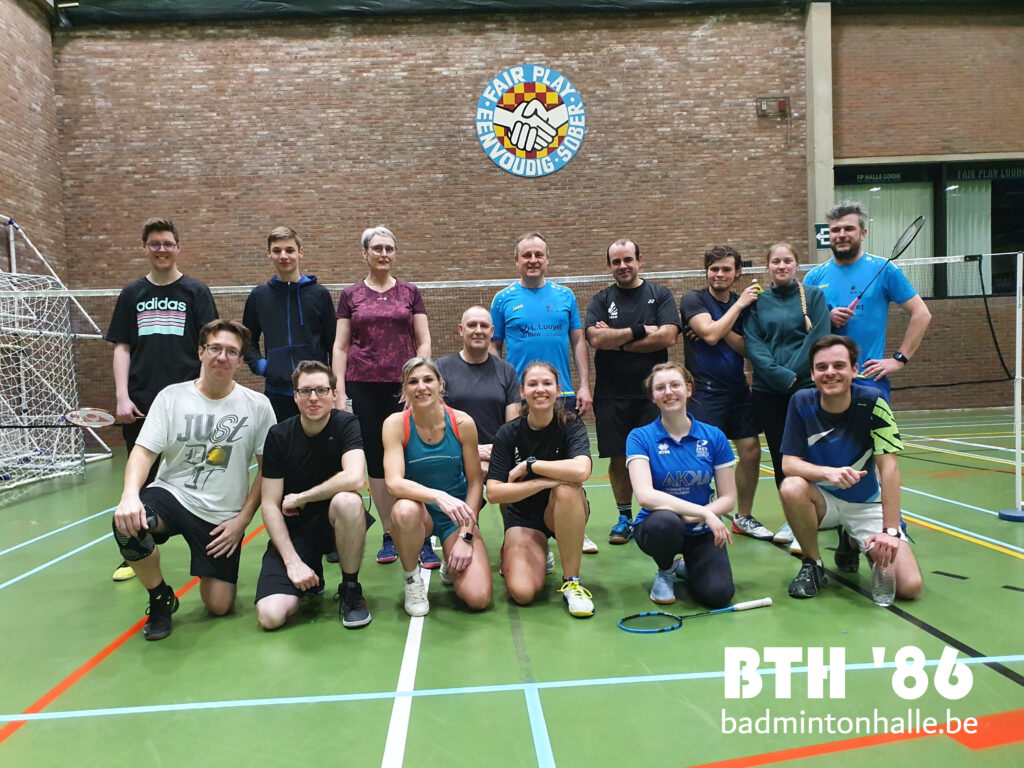 Voor het plezier badminton recreatief Halle Sportcomplex De Bres Start 2 Badminton