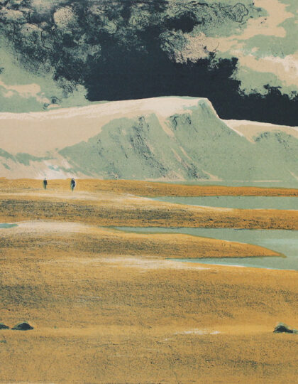 Dagfinn Bakke "Sommervandrere ved havet"