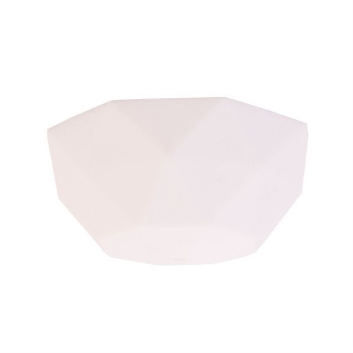 Silikone loftrosette Facet - Hvid