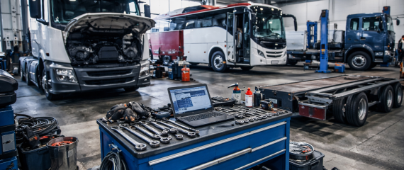 sunkvežimių, autobusų ir priekabų mechanikas