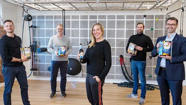 Warsteiners ledningsgrupp med Marcus Wendel (marknadschef), Michael Grupp (distributionschef handel), Catharina Cramer (ägare), André Hilmer (distributionschef restauranger) och Christian Gieselmann (talesperson för ledningen).