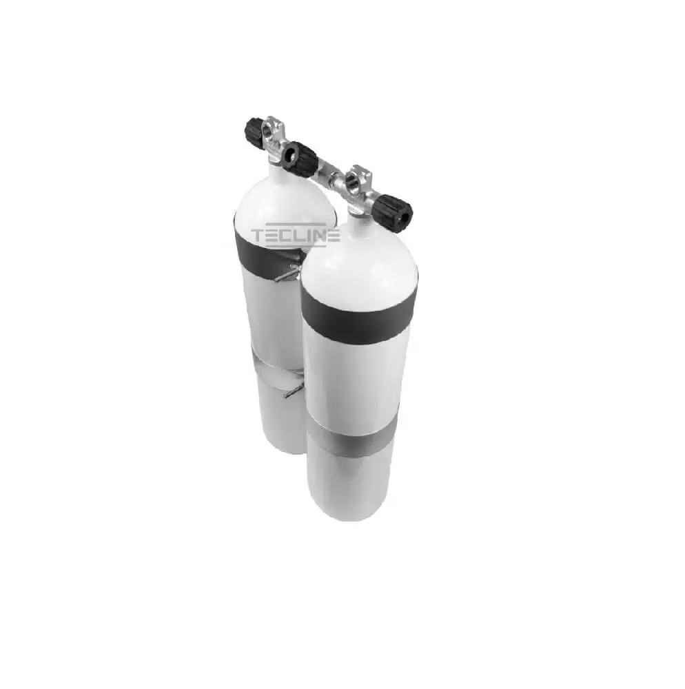 Tecline D7 300bar dobbeltsett for teknisk dykking