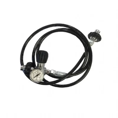 Dekanteringsslange 2m 300bar O2 u/manometer