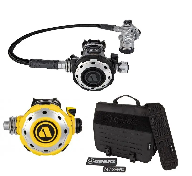 Apeks MTX-RC Din regulator med bag, komplett enkeltflaske pakke