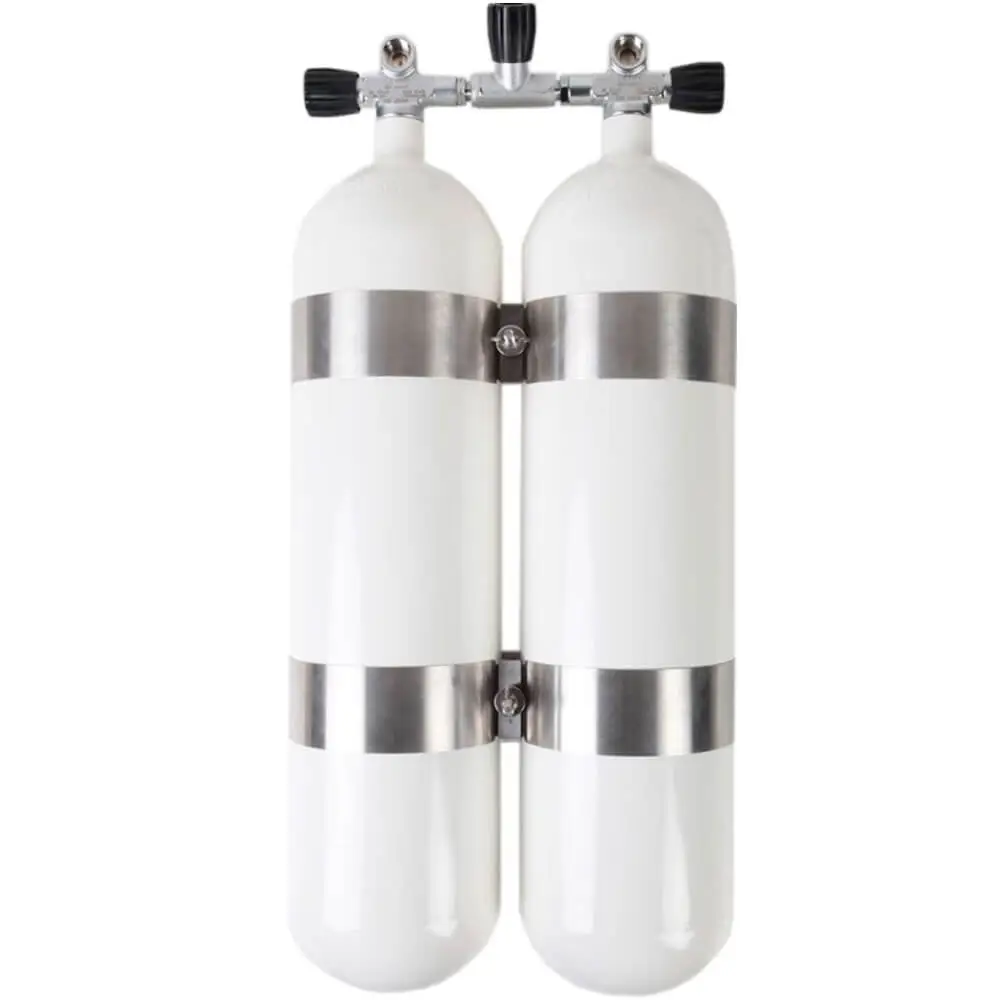 Tecline dobbelt flaskesett 2×12L 300 bar Convex med ståbunner