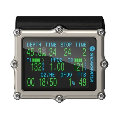 Shearwater Petrel 3 dykkecomputer med stort display og robust design