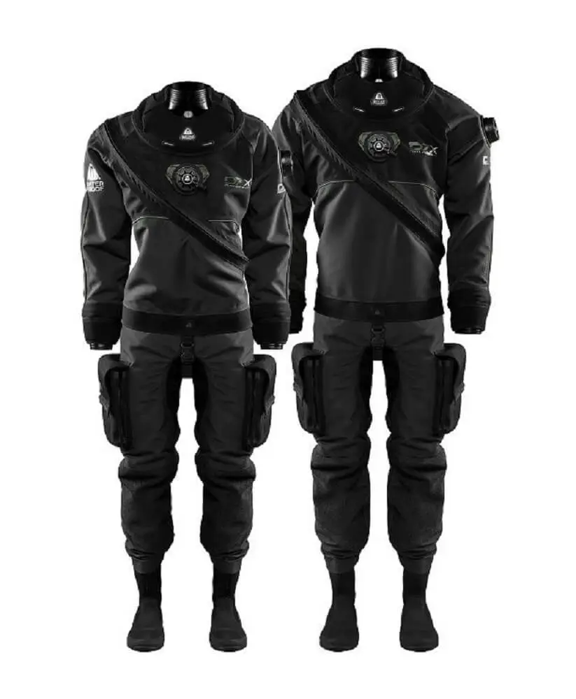 Waterproof D7X Nylotech skalldrakt for dykkere