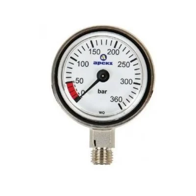 Apeks Manometer Thin Line løst, kompakt trykkmåler for dykking