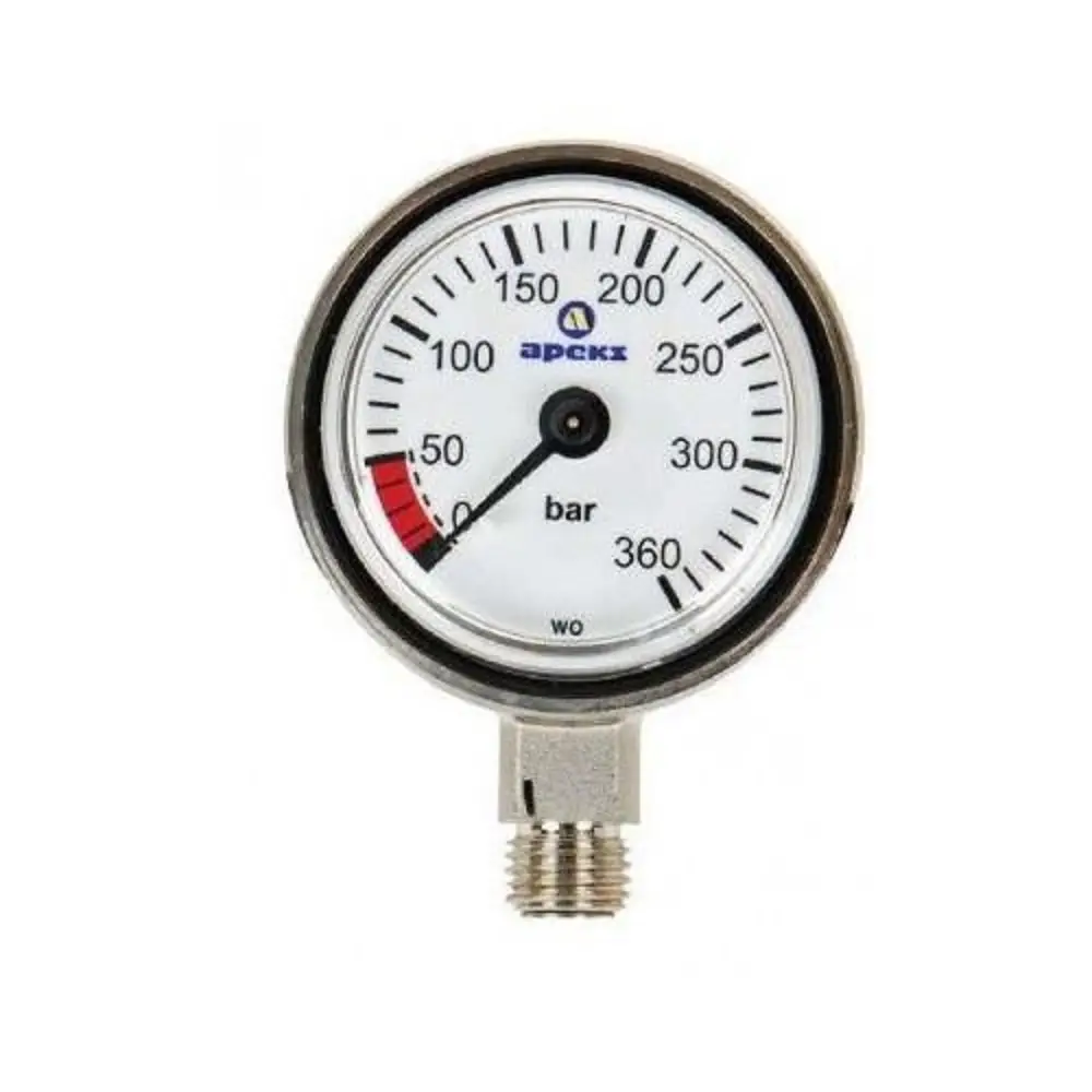 Apeks Manometer Thin Line løst, kompakt trykkmåler for dykking