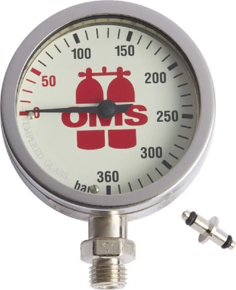 OMS Manometer 63mm med Thine Line til dykking