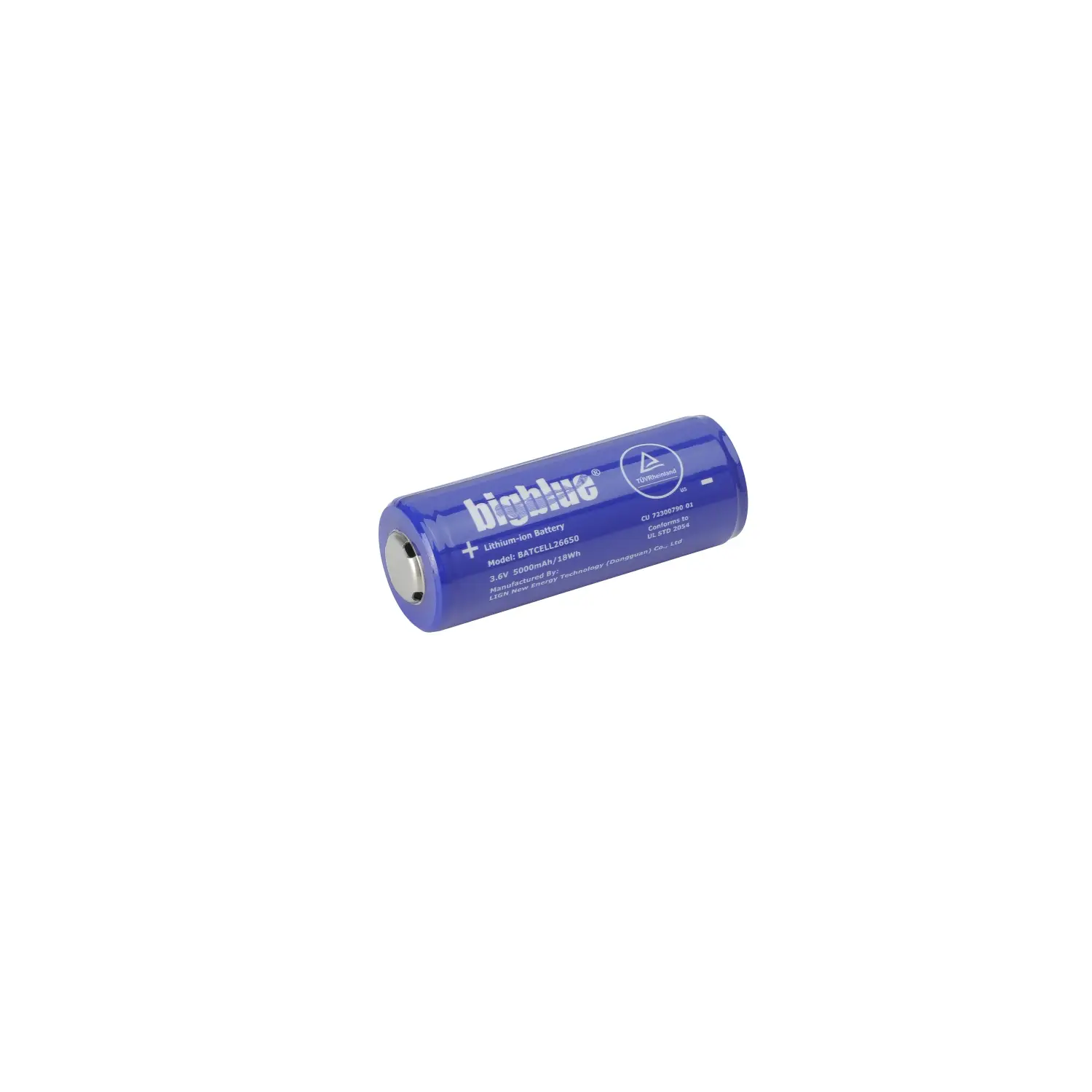 BigBlue BATCELL 26650-B Batteri BigBlue BATCELL 26650-B oppladbart batteri for dykkerlykter