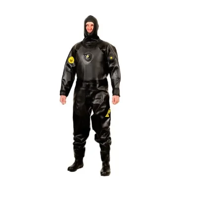 Viking Pro svart skalldrakt for dykkere – heldekkende og robust