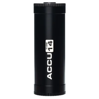 Accu 14 capacity nominal 14 Ah charge/discharge cycles 500-700 charger input voltage 100-240 V charging time~4,5 h over pressure valve rechargeable batteryLi-Ion total energy125 Whvoltage 10,95 V materialDELRIN® / ALUMINIUM ALLOY – HARD ANODISED max. length 200 mm max. diameter 66mm weight 1100 g weight in water 750 g max. operation depth 150 m