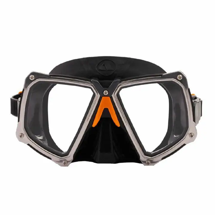 Apeks VX2 dykkemaske i svart med klart glass og justerbar stropp