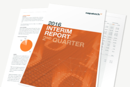 Napatech - Word template, Word skabelon til kvartalsrapporter. Design Interim report.