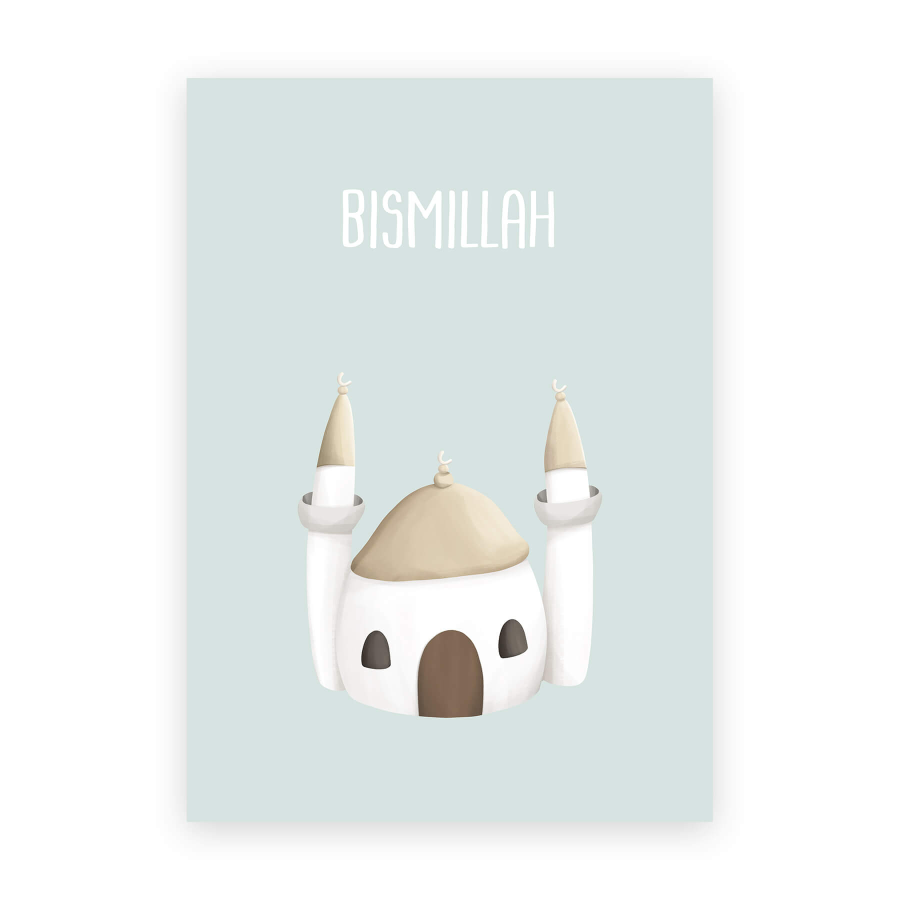 Bismillah Moschee Din A3 Poster Hochformat Battutabooks