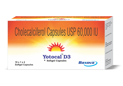 Yotocal D3 softgel capsule - product of Baxova Labs