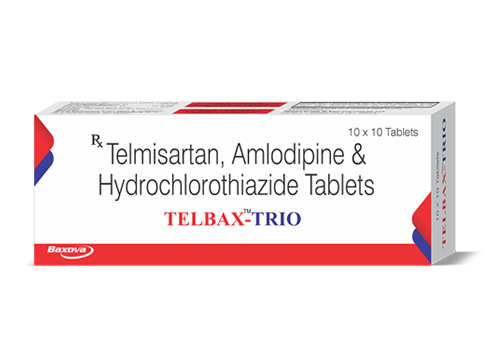 Telbax Trio Tablets - product of Baxova Labs