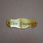 Detail naamplaatje gastenkamer côté coupure