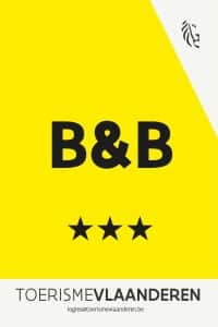 Official 3-star b&b b&b coupure is an officially recognized 3-star accommodation according to the classification of tourism flanders. This quality label ensures comfort, hospitality, and a carefree stay in bruges.