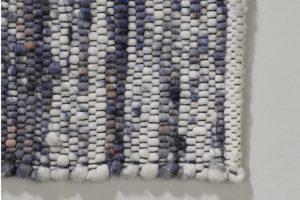 Belgian Wood Design tapijt blauw spark