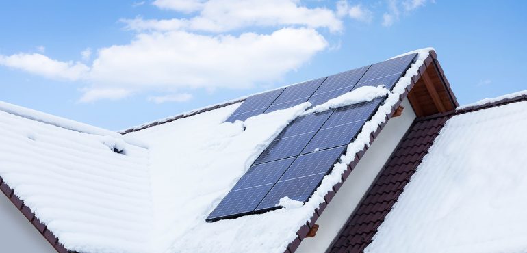 opbrengst zonnepanelen winter