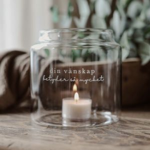 Ljuslykta - DIN VÄNSKAP..