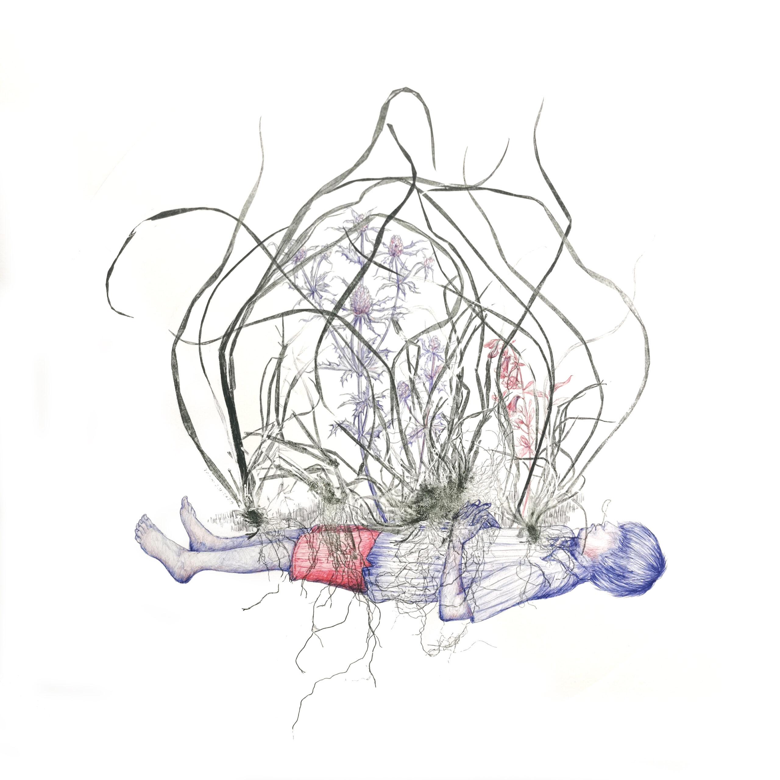 Xecon Uddin (FR/BD) Dream in a dream 04 Ballpoint pen and oil based
