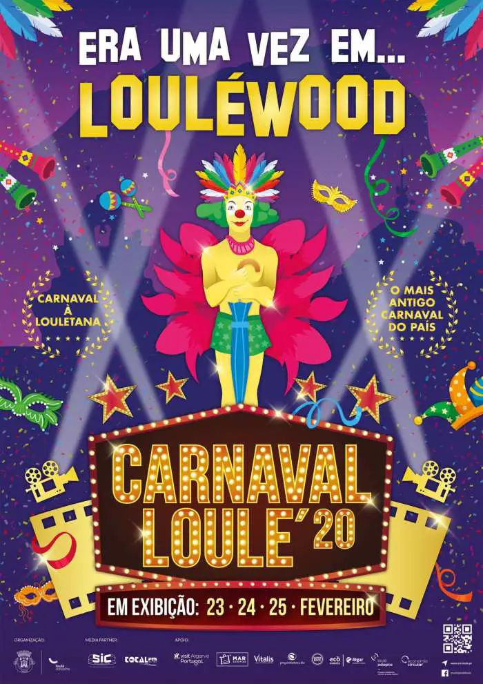 Loulé's carnival parade takes place on the city's main avenue