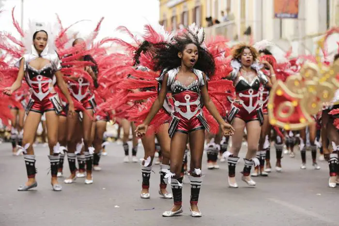 The Mindelo carnival parades are the result of months of practice