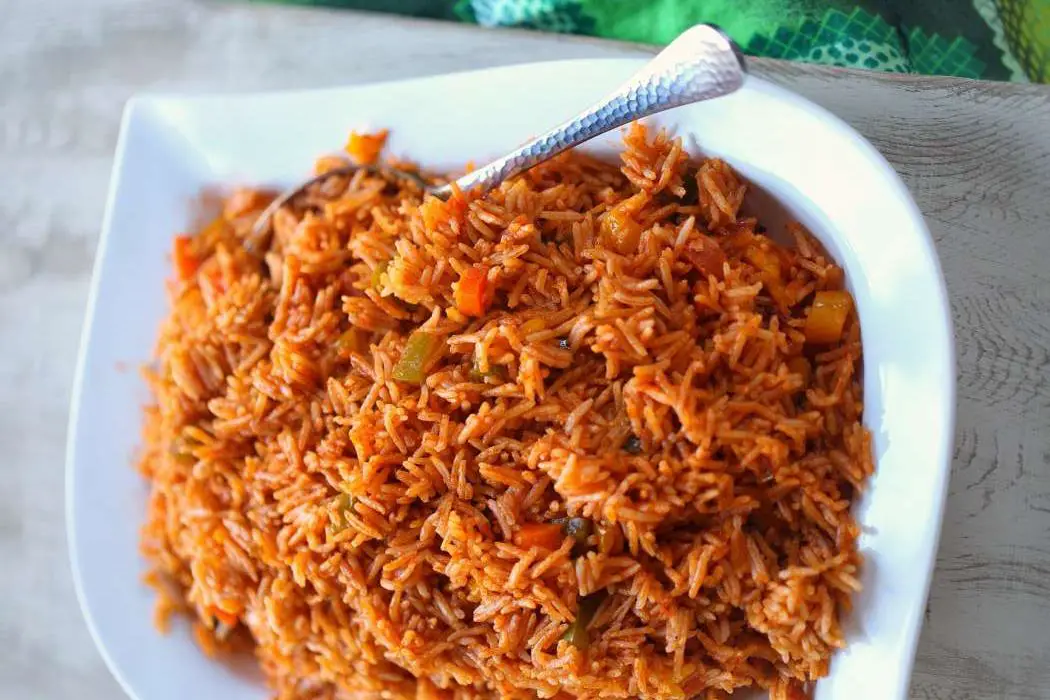 jollof is a typical rice of the region during the carnivals