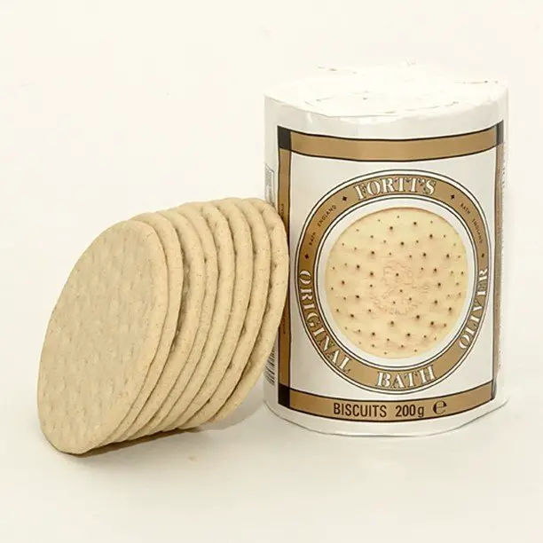 Bath Oliver are crackers that are paired with local cheeses over tea