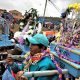 Durante el desfile del carnaval de Potosí se toca música tradicional y se usan prendas de ropa típica