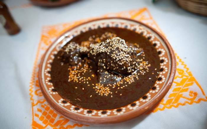Mole poblano is one of Puebla's typical dishes