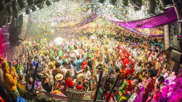 Carnival festivities are alive on the streets in the city of Breda