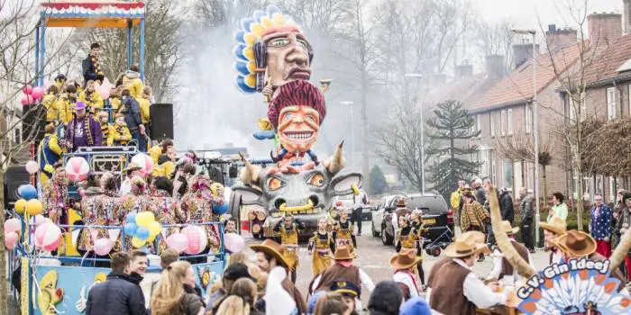 Tilburg carnival parades fill the streets with floats and festive colors